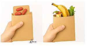 V Bottom Kraft Paper Bag