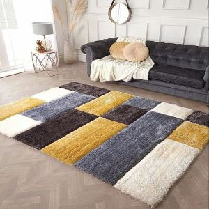 Rectangular Handloom Floor Carpet
