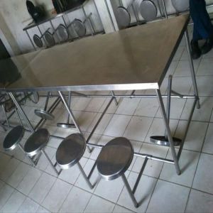 Stainless Steel Cafeteria Table