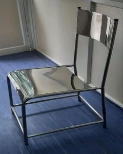 Stainless Steel Silver Chair