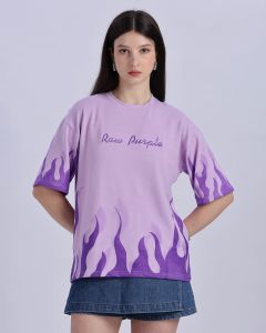 Ladies Printed Oversized T Shirt