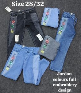 Unisex Jordan Sugary Print Denim Jeans
