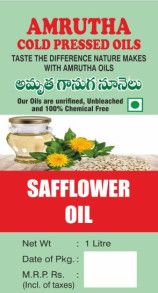 Cold Pressed Safflower Seed Oil