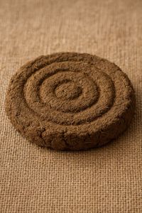 Round Cow Dung Cake