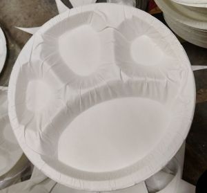 4 CP Disposable Plain White Paper Plate