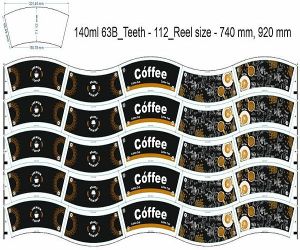 Disposable Printed Paper Cup Blank