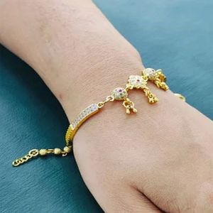 Golden Brass Ladies Imitation Bracelet