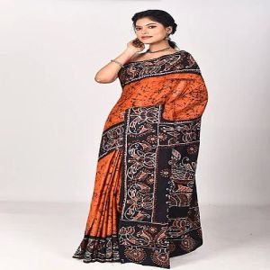 Ladies Cotton Batik Saree