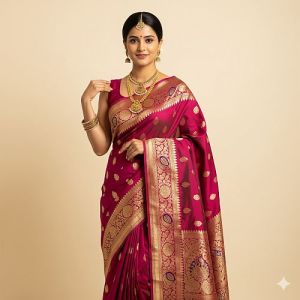Party Wear Cotton Silk Saree