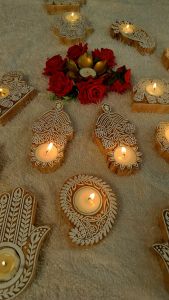 Wooden T Light Candle Holders