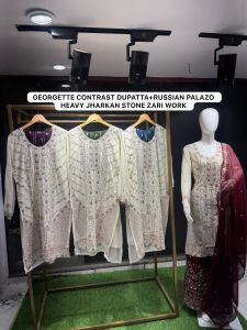 Ladies Full Sleeves Kurti Palazzo Set