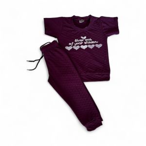Girls Half Sleeves Night Suit