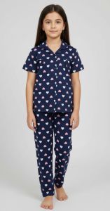 Girls Cotton Printed Night Suit