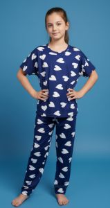 Girls Lycra Printed Night Suit