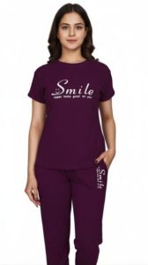 Ladies Cotton Printed Night Suit