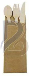 Brown Cutlery Paper Pouch