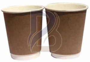 Brown Double Wall Hot Coffee Cup