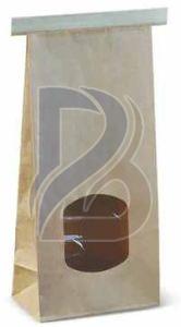Brown Paper Tin Tie Window Bag