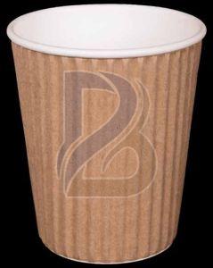 Brown Ripple Wrap Hot Coffee Cup