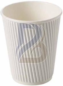 White Ripple Wrap Hot Coffee Cup