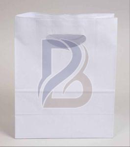 White Take Away D Cut Paper Bag