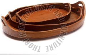 Oval Wooden Trays