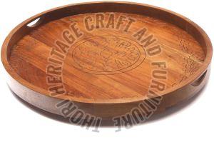 Round Wooden Trays