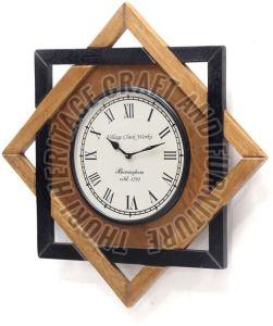 Square Wooden Wall Clocks