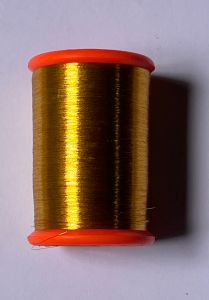 dark gold zari threads