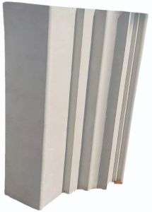 White GRC Architectural Cornice Panel