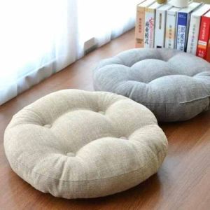 Round Plain Floor Cushion