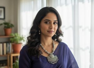 Silver Oxidized Metal Chocker Necklace Set