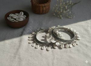 Traditional Oxidized Silver Bangle