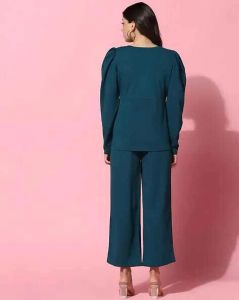 Ladies Full Sleeves Poly Cotton Co-Ord Set