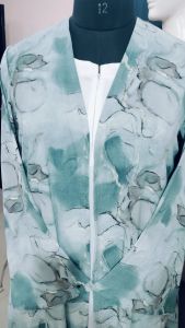 Printed Jacket Abaya