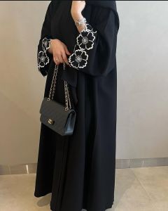 Front Open Black Abaya