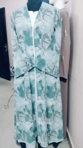 Printed Jacket Abaya