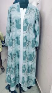 Printed Jacket Abaya