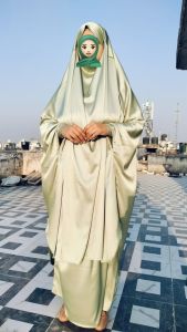 Premium Satin Jilbab Set