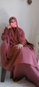 Premium Pink Jilbab Set