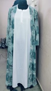 Printed Jacket Abaya