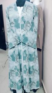 Printed Jacket Abaya