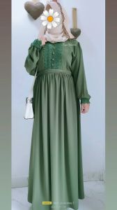 Modest Olive Green Abaya