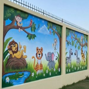 2D School Wall Painting