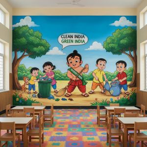 2D School Wall Painting