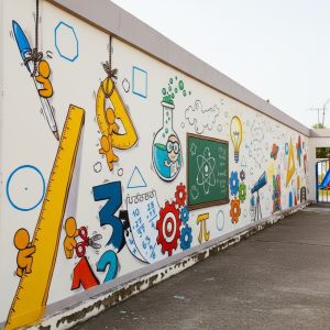 2D Cartoon Wall Art Painting Service