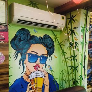2D Restaurant Wall Art Painting Service