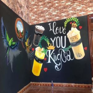 3D Cafe Wall Art Painting Service