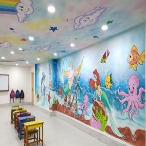 3D Cartoon Wall Art Painting Service