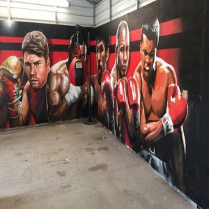3D Gym Wall Art Painting Service